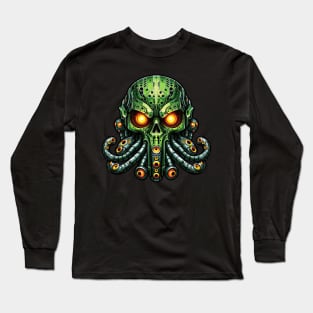 Biomech Cthulhu Overlord S01 D43 Long Sleeve T-Shirt